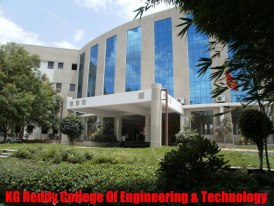  from K.G. Reddy College of Engineering & Technology, Hyderabad