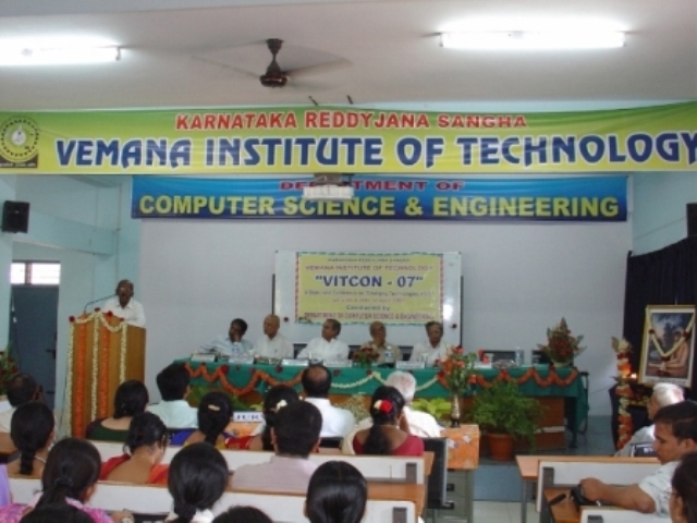  from Vemana Institute of Technology, Bengaluru