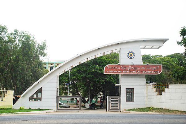  from Coimbatore Institute of Technology, Coimbatore