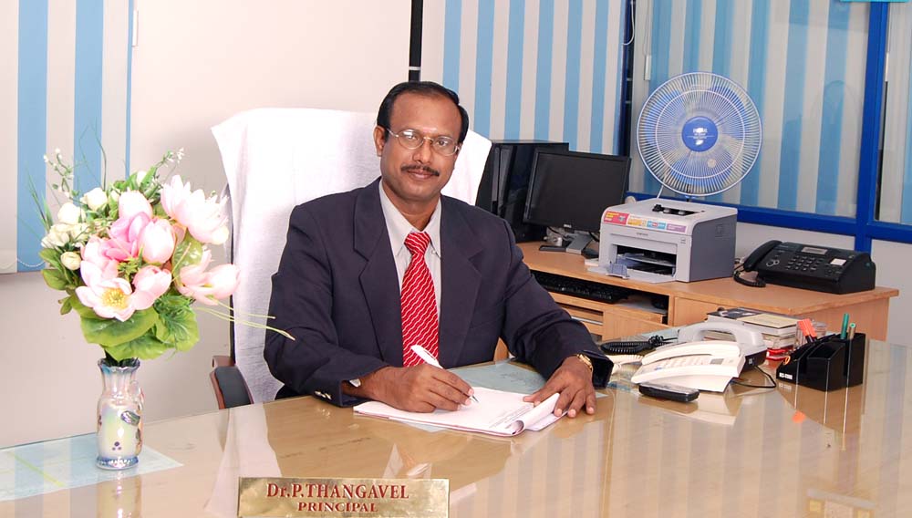 Dr.P.Thangavel, dean/principal of Shree Venkateshwara Hi-Technology Engineering College, Chennai